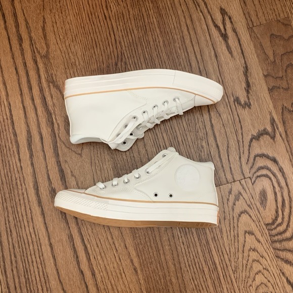 Converse Chuck Taylor All Star Egret White Malden Street Mid Shoes Men's Size 10 - Picture 7 of 8